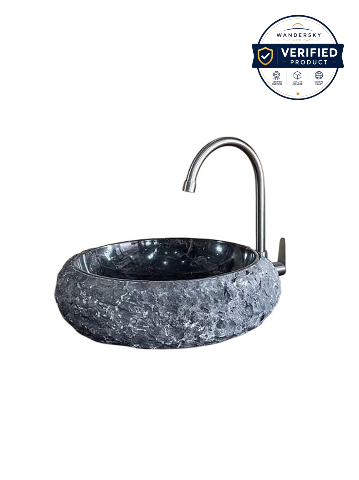 Marble Erosion Donut Sink