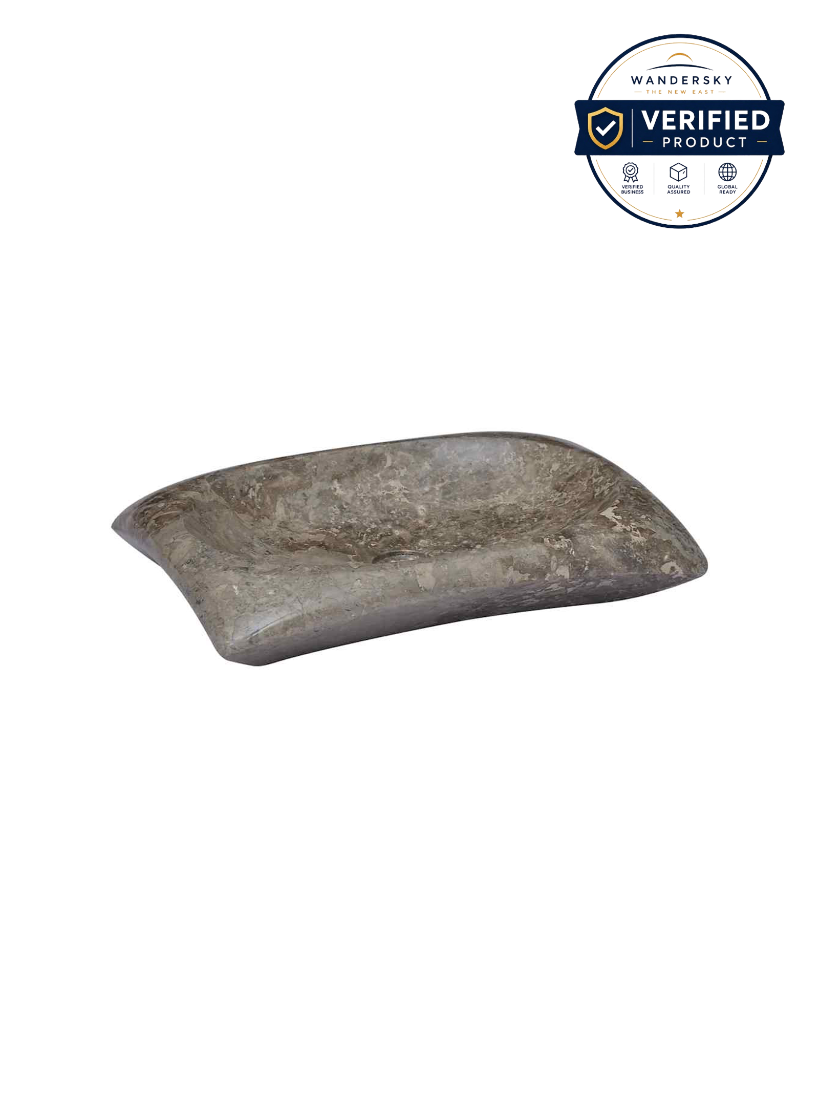 Sink Grey 50 x 35 x 10 cm Marble