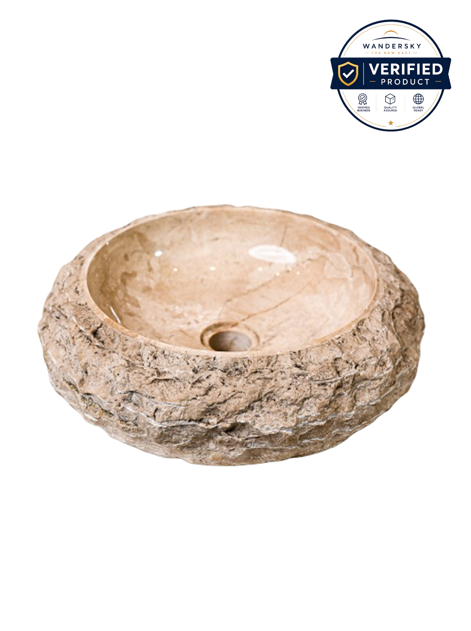 Marble Erosion Donut Sink