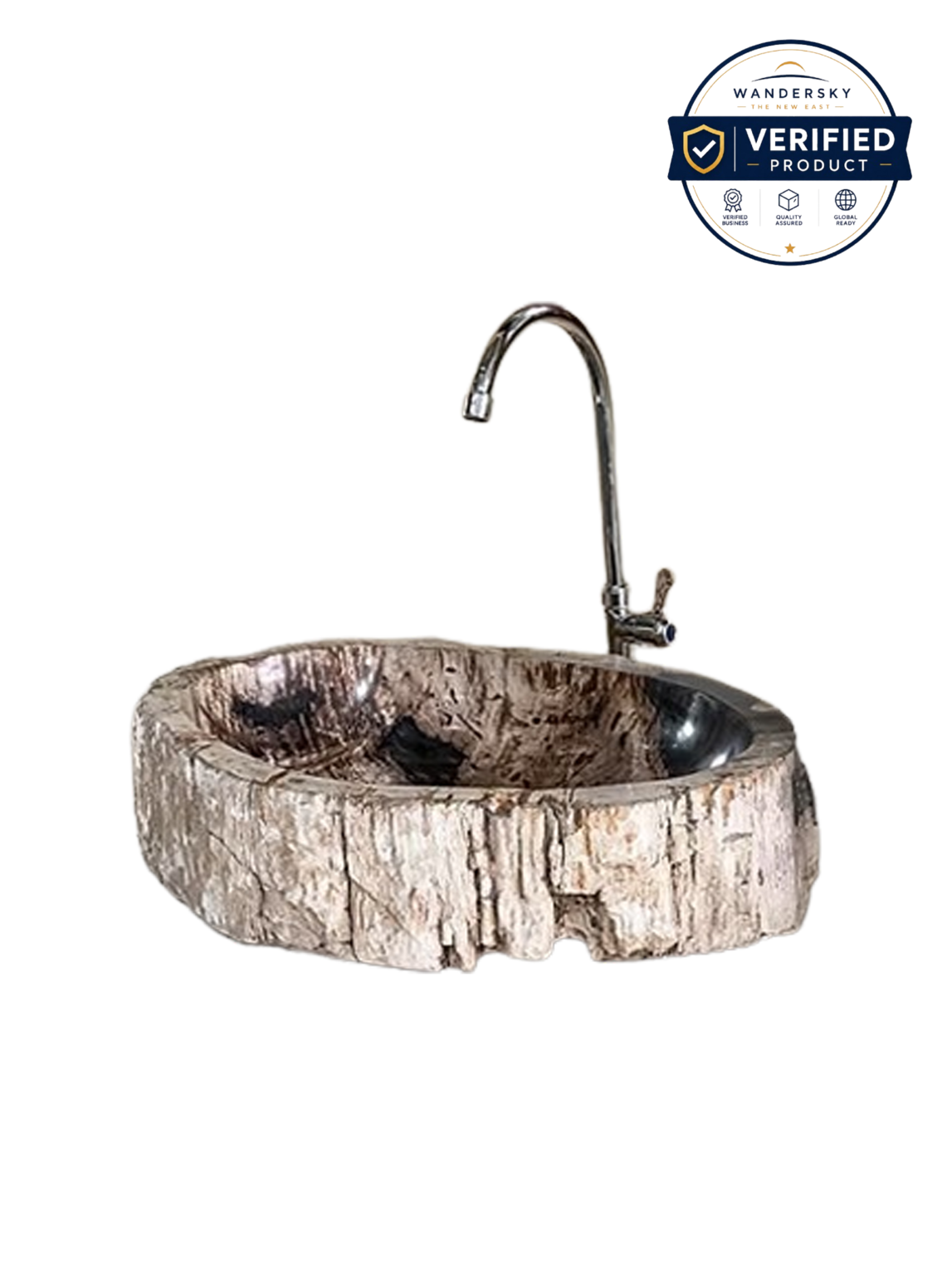 Petrified Wood Sink Bowl