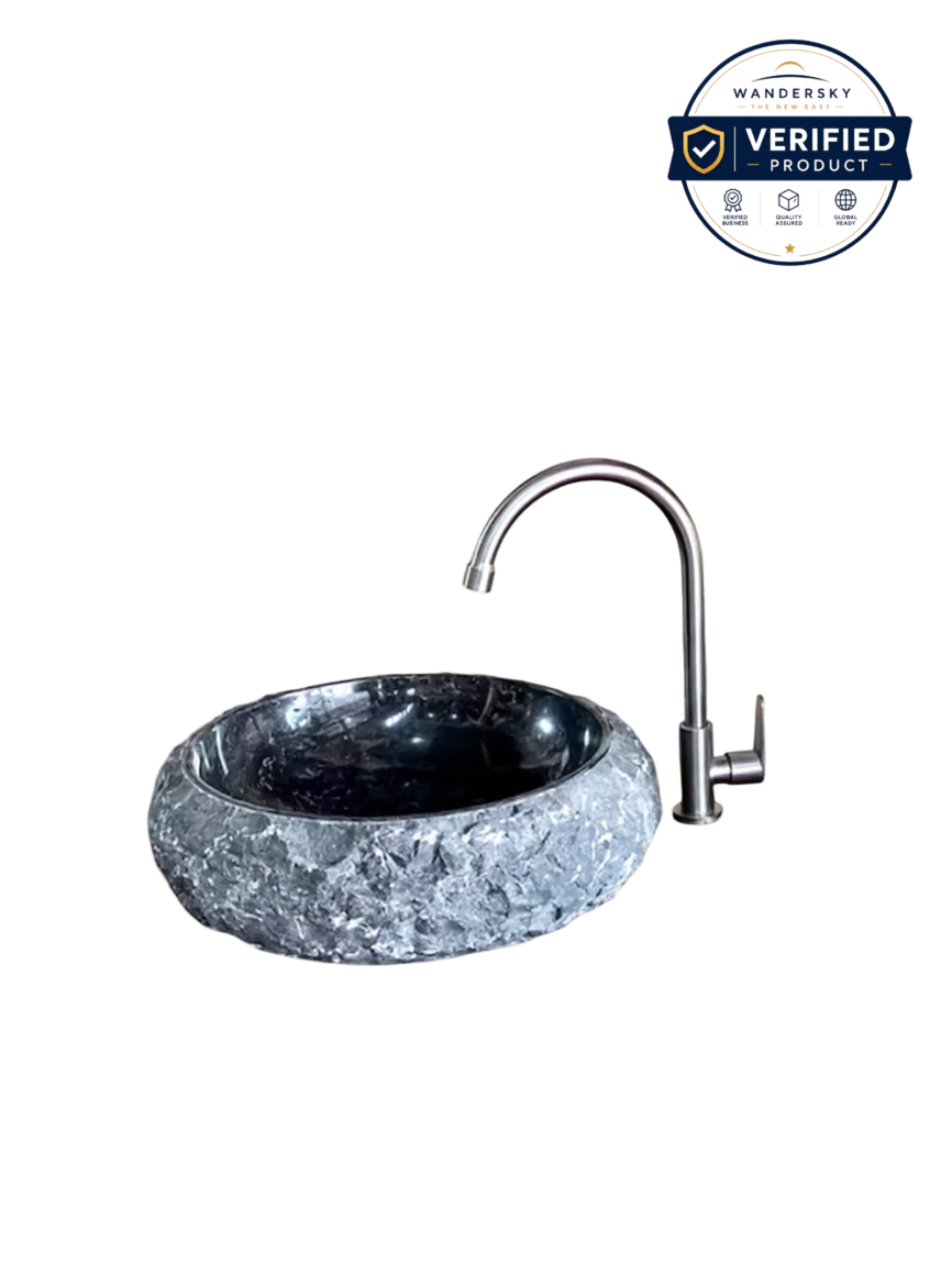 Marble Erosion Donut Sink