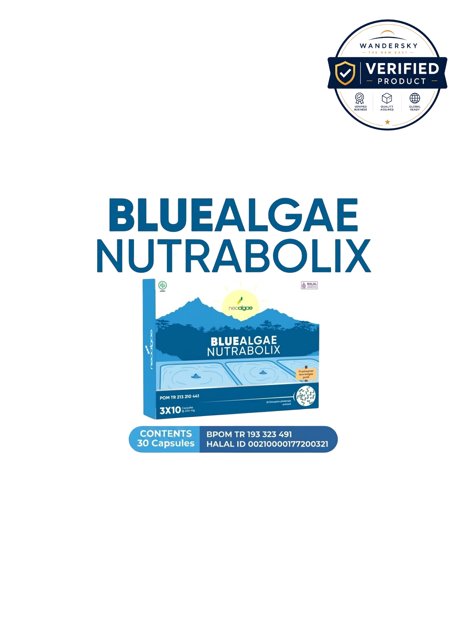 Natural Nutritional Supplement-Bluealgae Nutrabolix