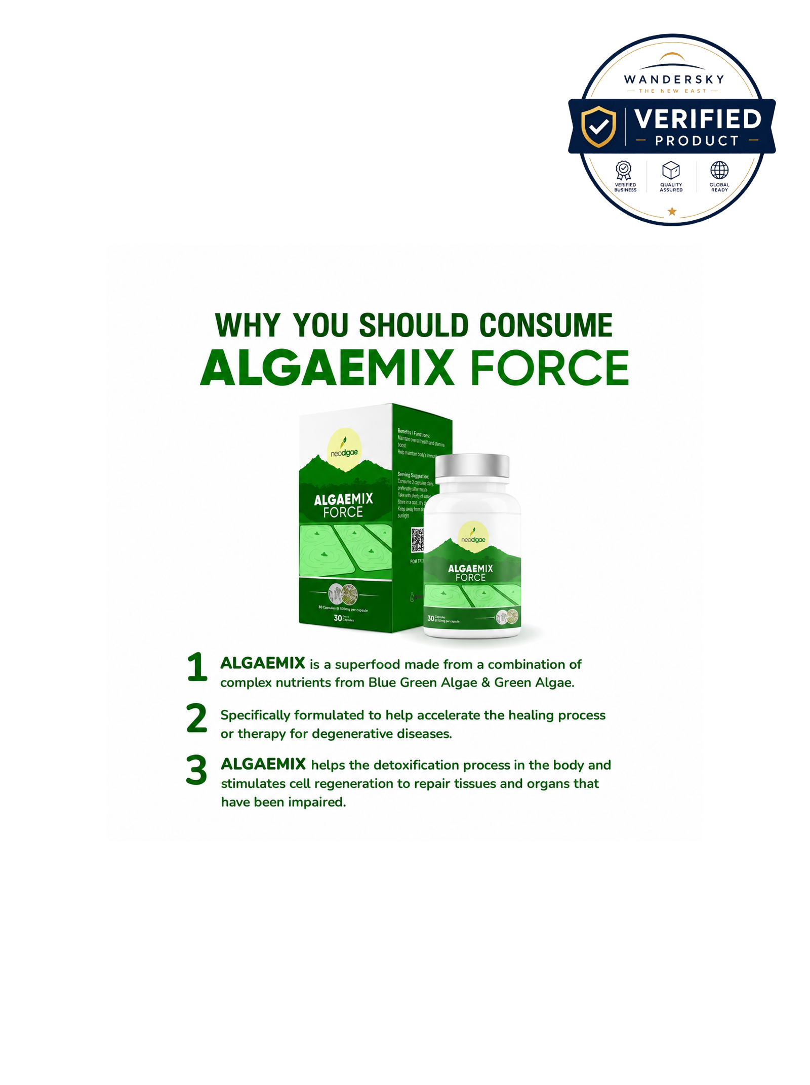 Complex Nutritional Supplement-Algae Mix Force