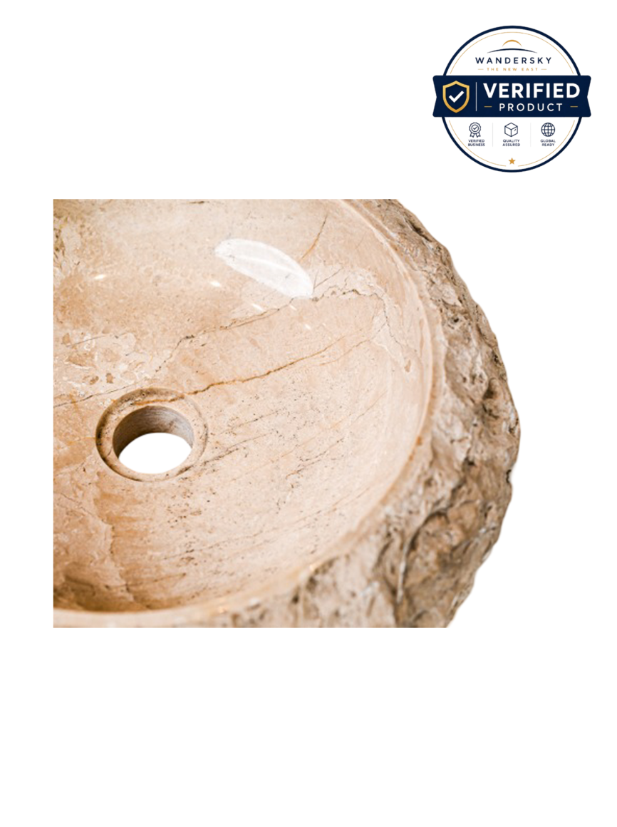 Marble Erosion Donut Sink