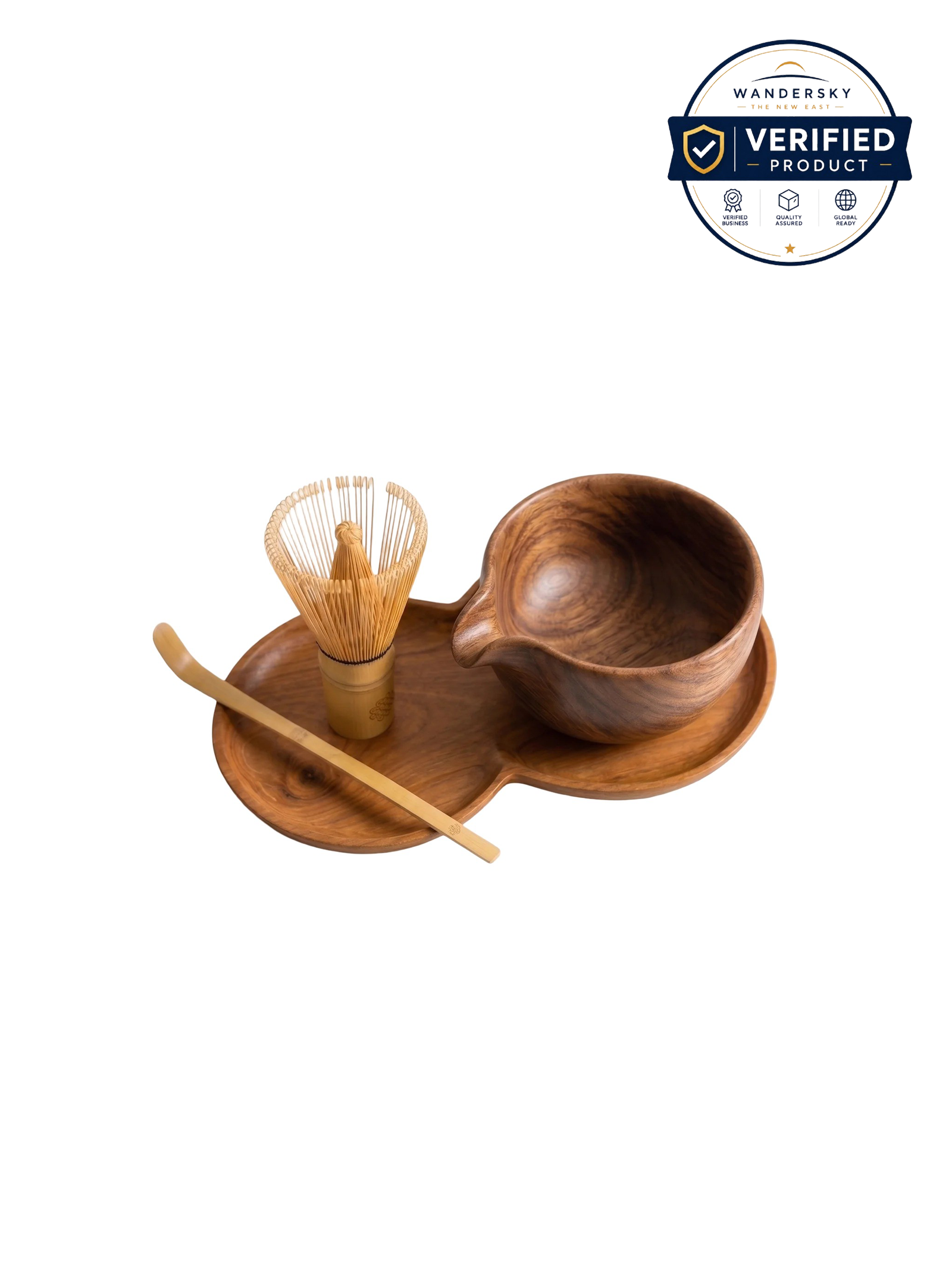 Artisan Teak Wood Spouted Bowl