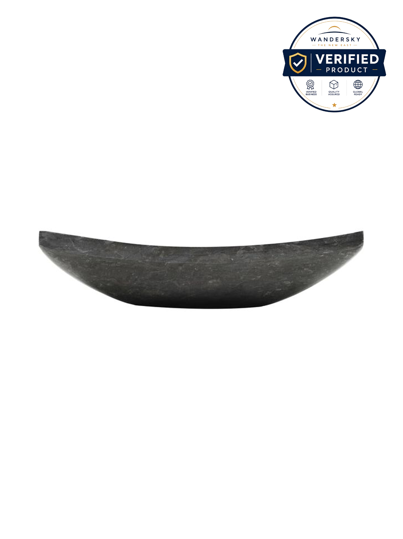 Sink 50 x 35 x 12 cm Marble Black