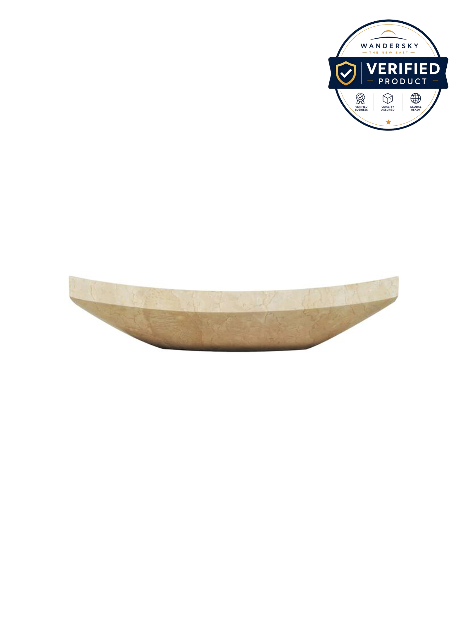 Sink 50 x 35 x 12 cm Marble Cream