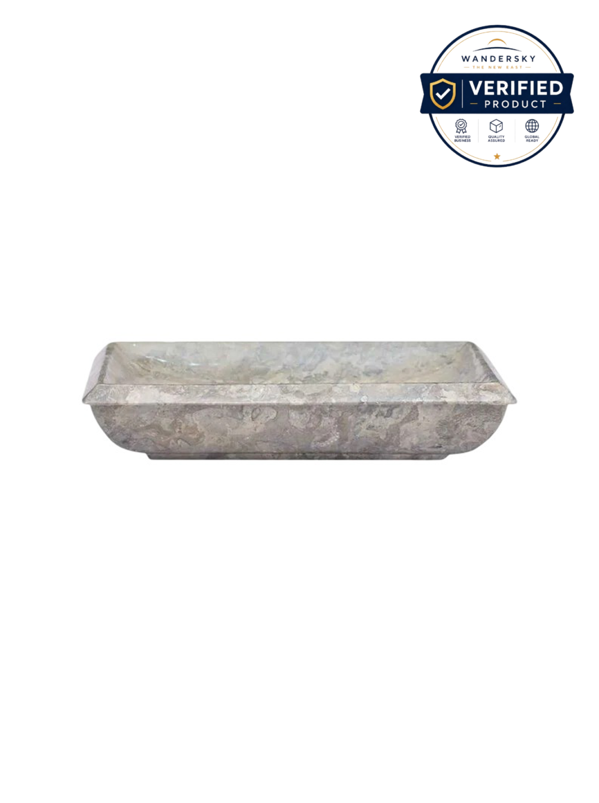 Washbasin Gray 50 x 35 x 10 cm Marble