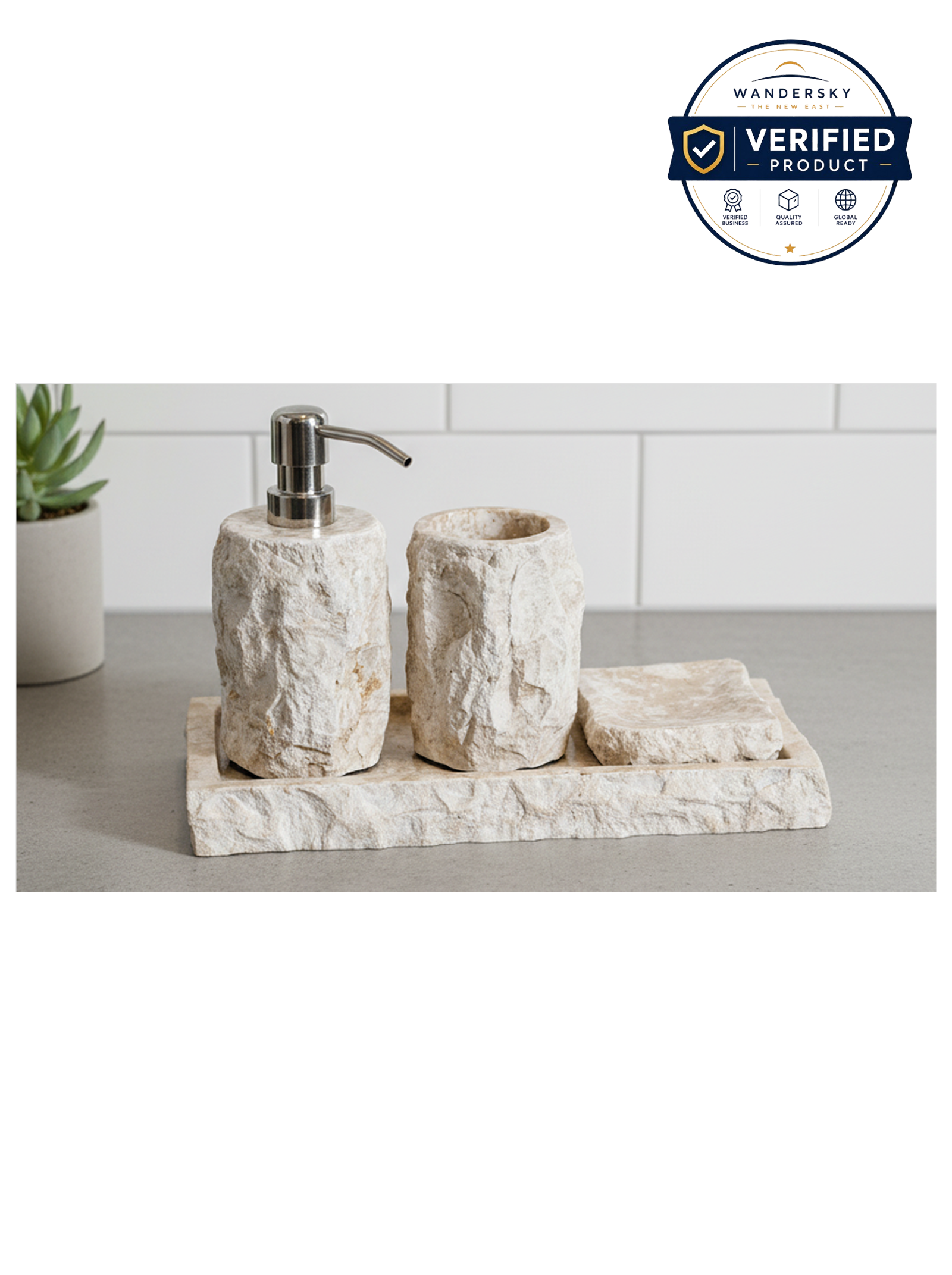 Marble Erosion Bathroom Amenities