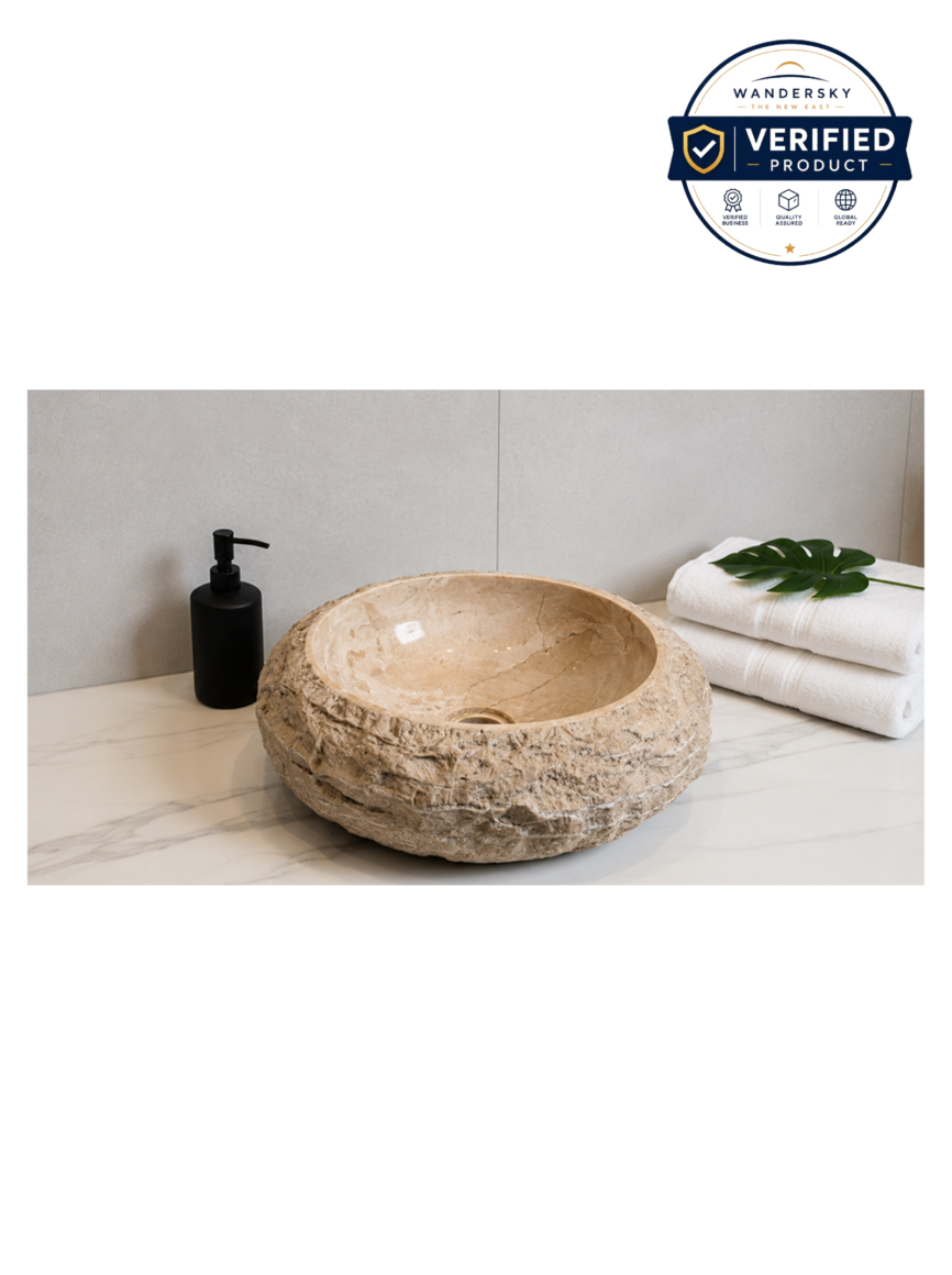 Marble Erosion Donut Sink
