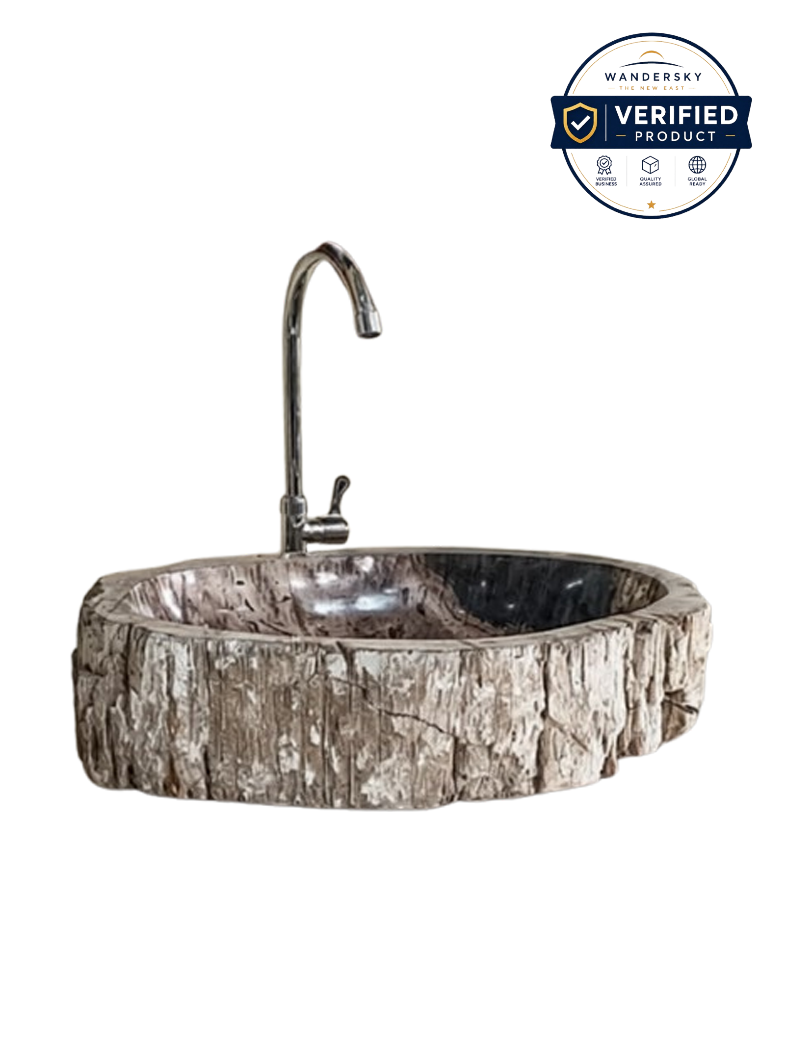 Petrified Wood Sink Bowl