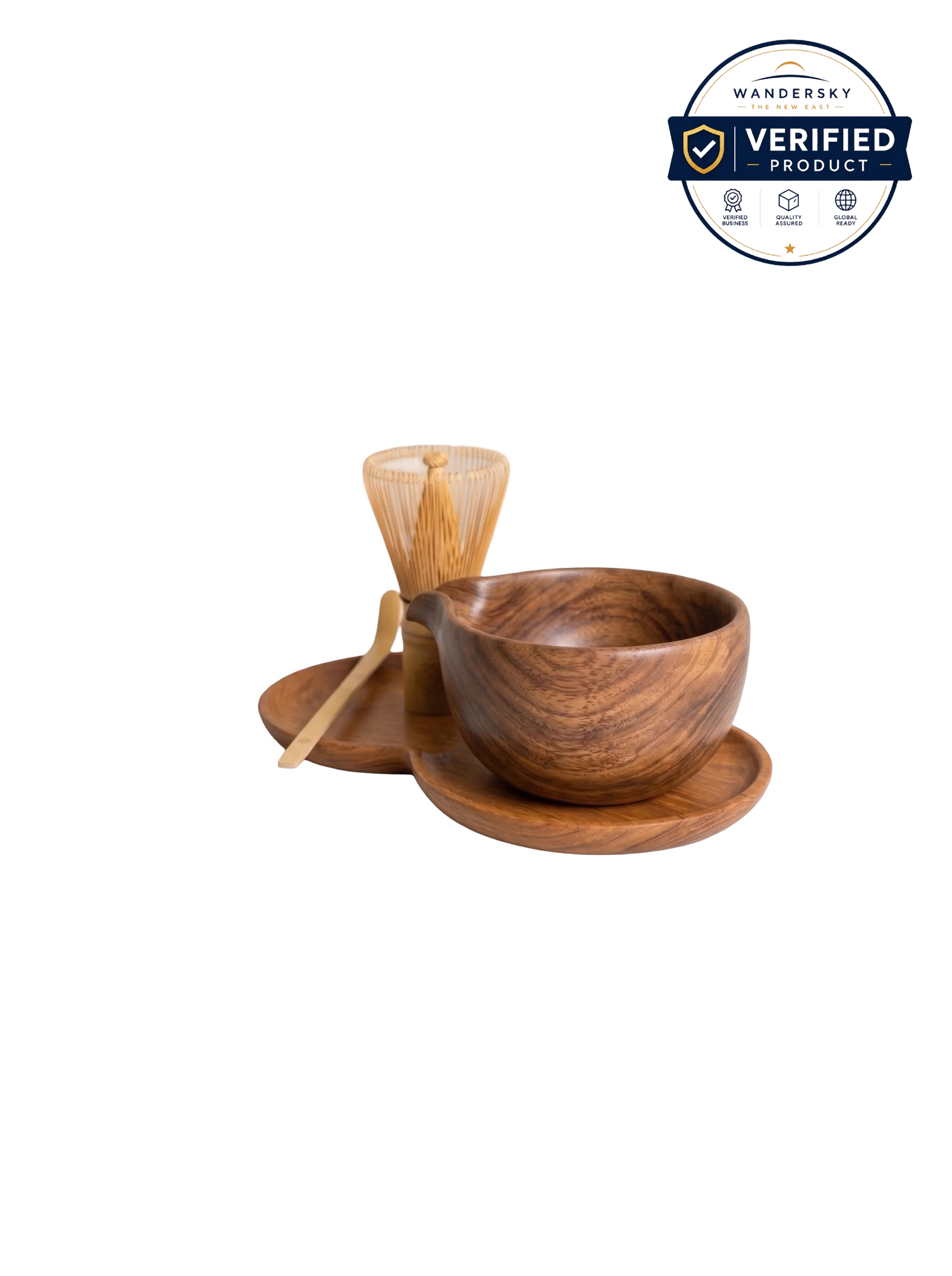 Artisan Teak Wood Spouted Bowl