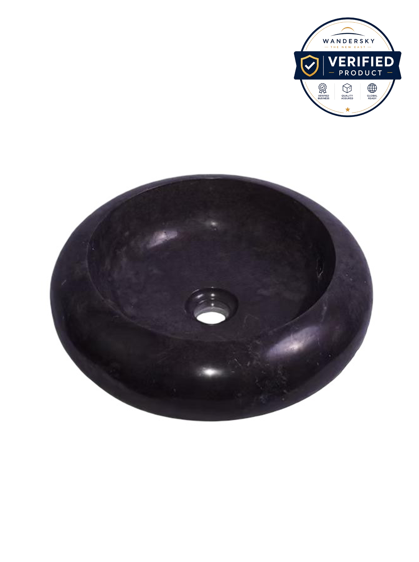 Marble Donut Sink (Black)