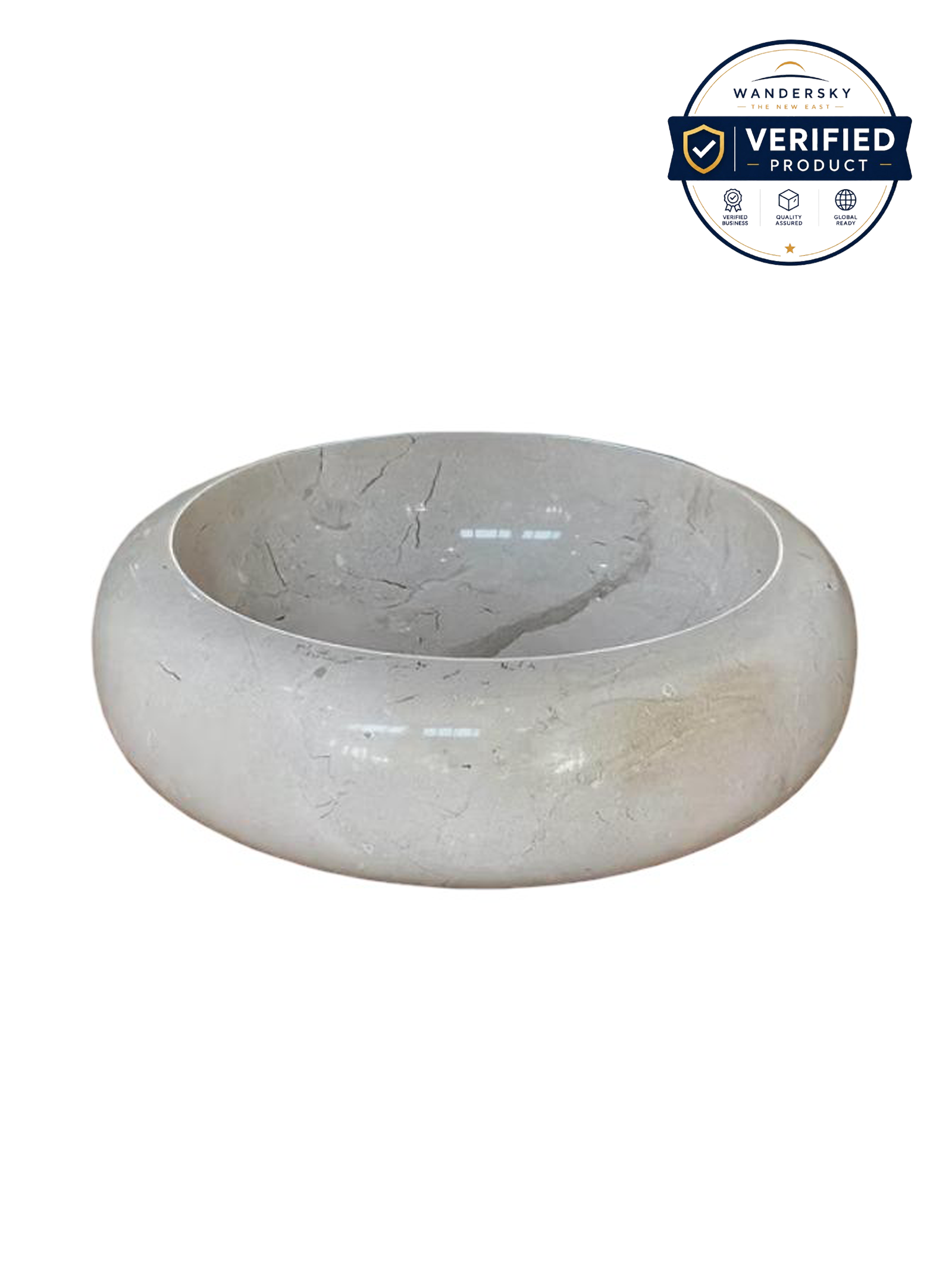 Marble Donut Sink (White)