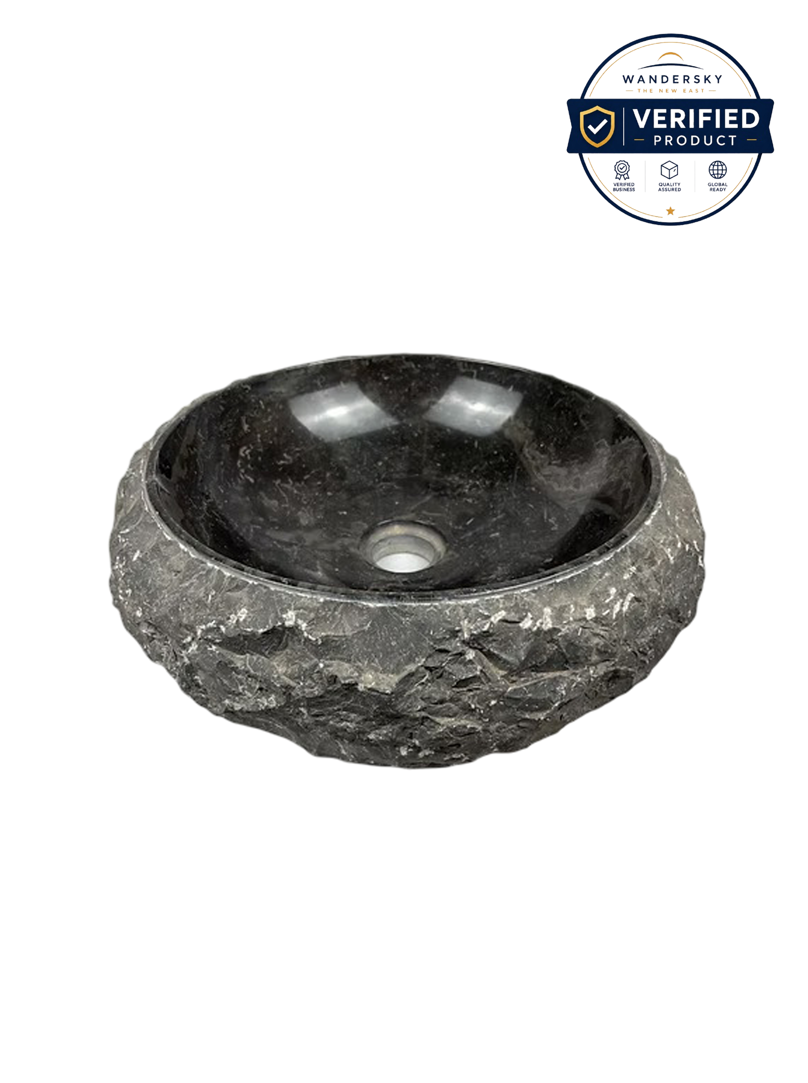 Marble Erosion Donut Sink