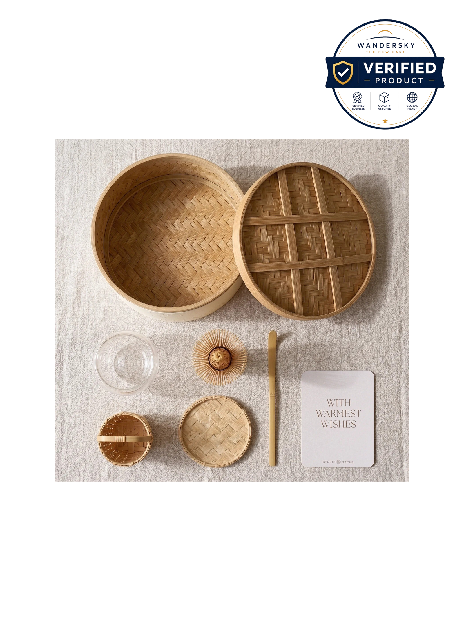 Bamboo “Serenity” Hamper Box