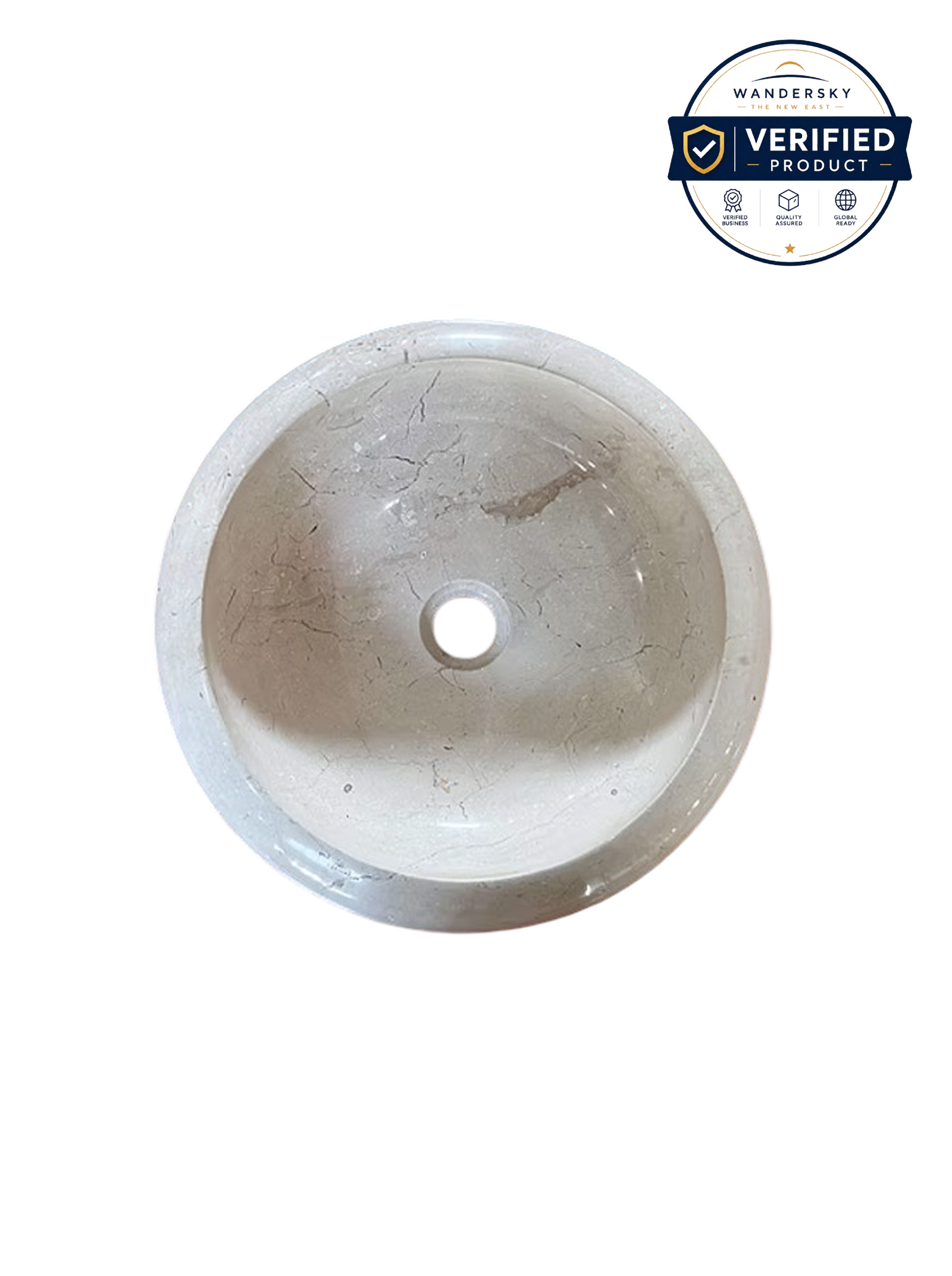 Marble Donut Sink (White)