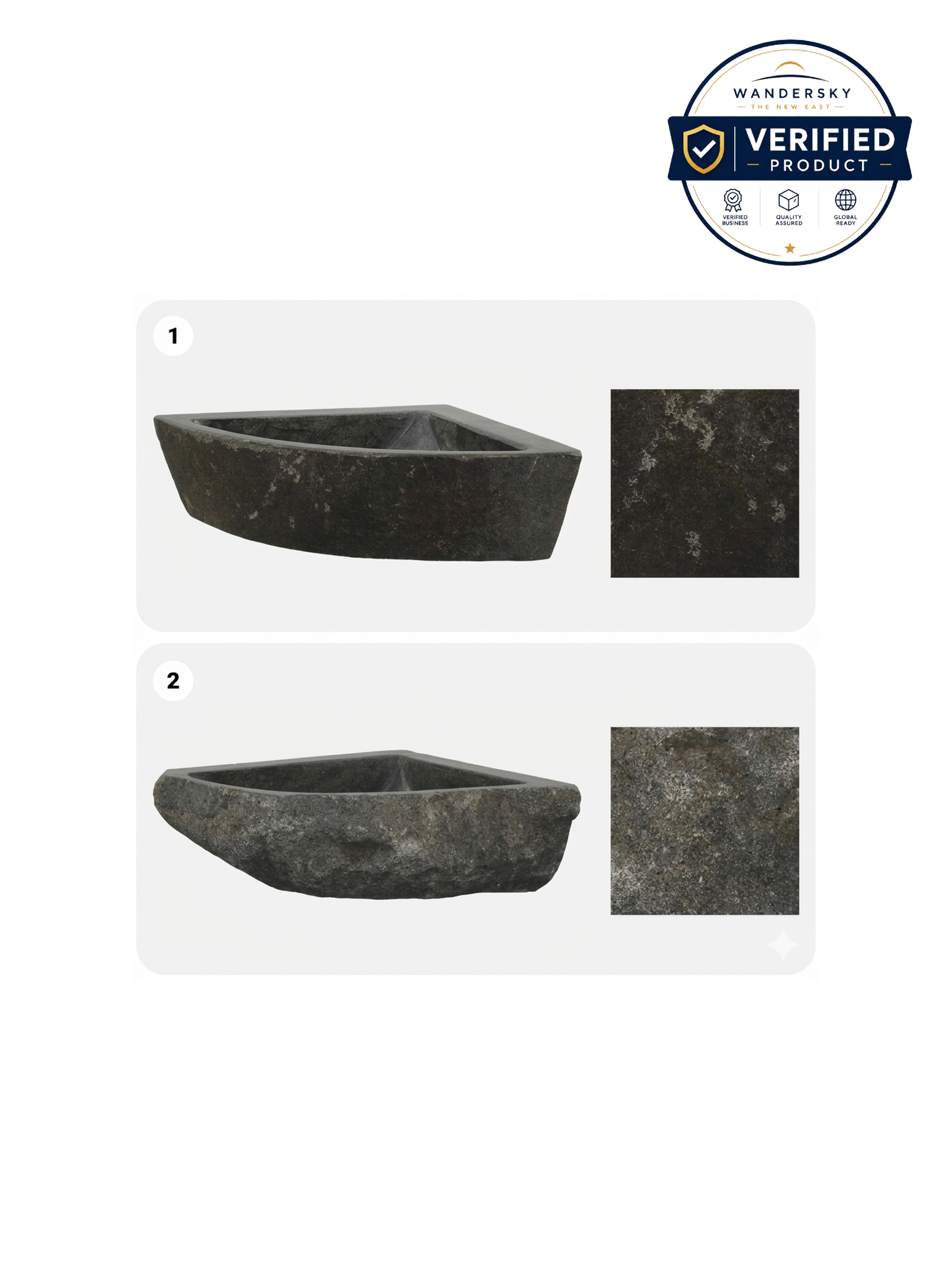 River stone Basin Grey II