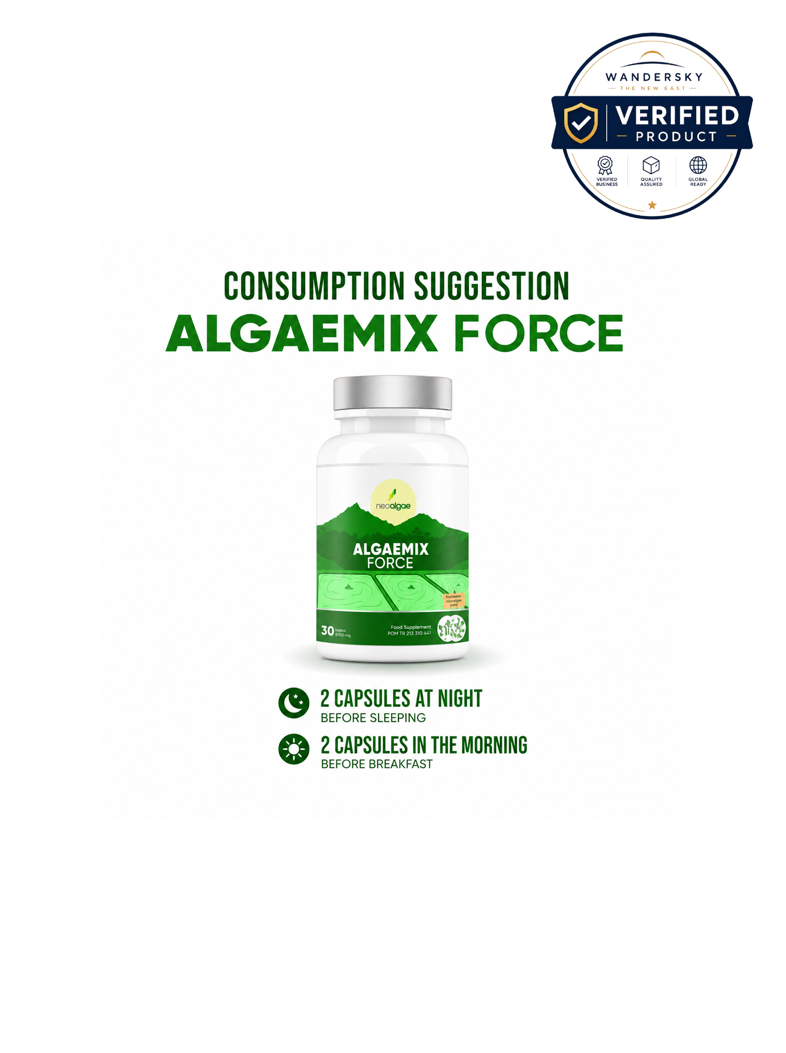 Complex Nutritional Supplement-Algae Mix Force